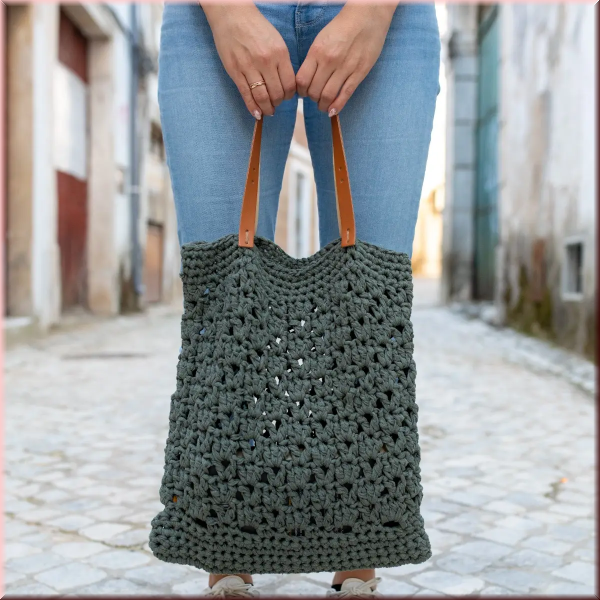 Hoooked DIY Häkelset Markttasche Puglia