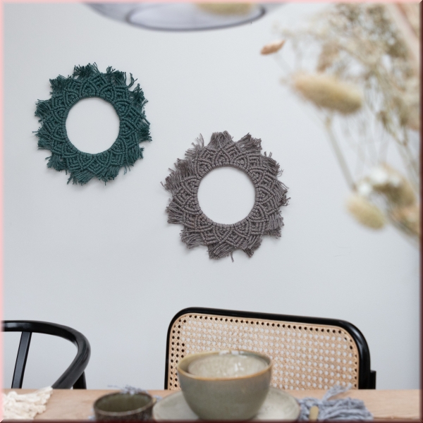 DIY Makramee-Set Wandbehang Elba Taupe