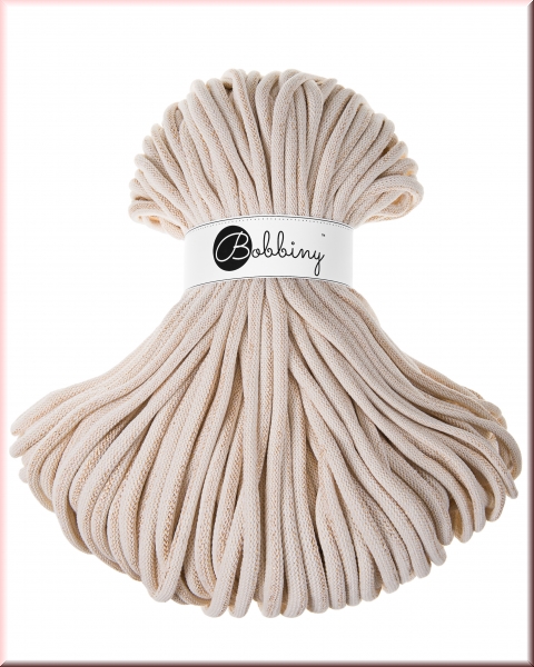 Bobbiny Cords 9mm 100Meter Golden Natural