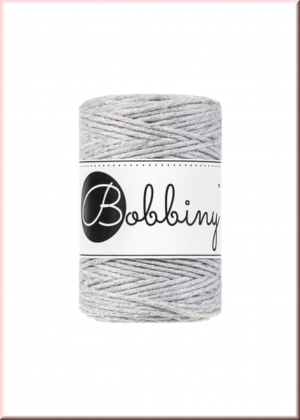 Bobbiny Macramegarn Durchmesser 1,5 mm 100 Meter Hellgrau