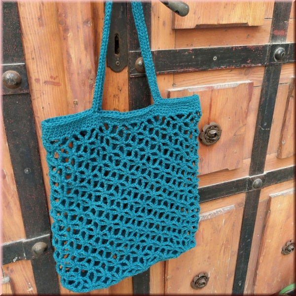 Hoooked DIY Häkelset Tasche Trogir Petrol