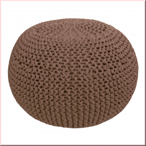 Hoooked DIY Häkel- und Strickset Pouf Faded Mauve
