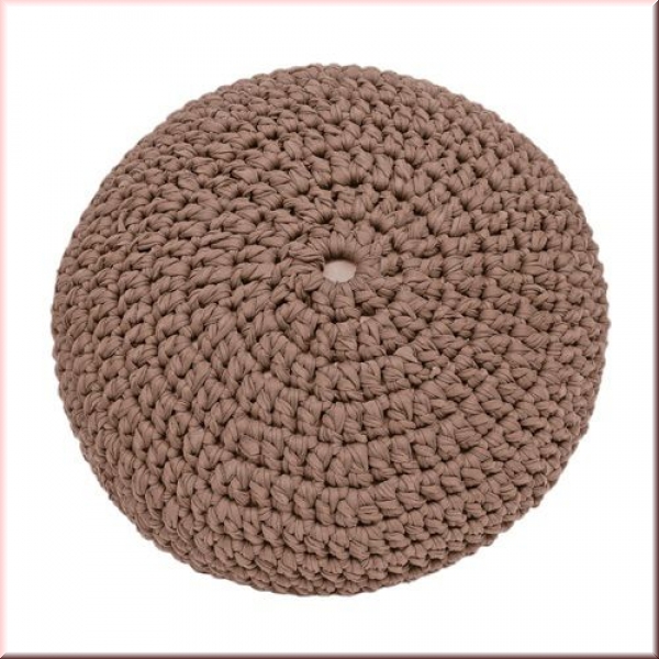 Hoooked DIY Häkel- und Strickset Pouf Faded Mauve
