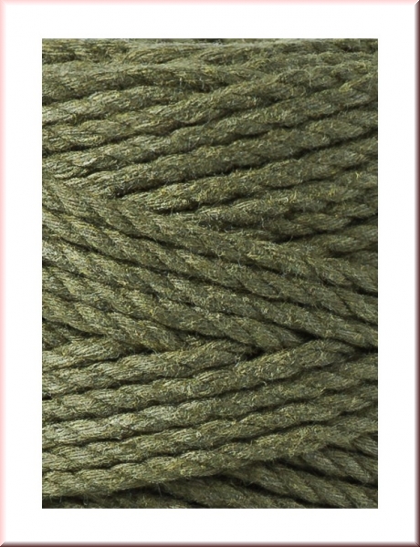 Bobbiny Macramegarn Durchmesser 3 mm 100 Meter 3fach gedreht Avocado