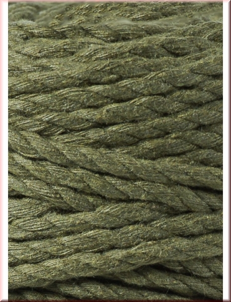 Bobbiny Macramegarn Durchmesser 5 mm 100 Meter 3 fach gedreht Avocado