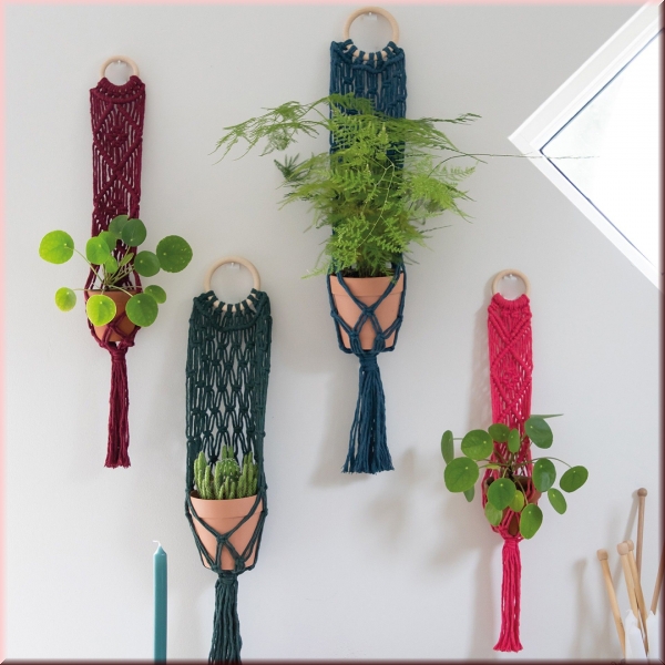 Hoooked DIY Set Blumenampel Bali Pine