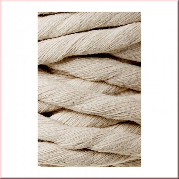 Bobbiny Macramegarn Durchmesser 9 mm 30 Meter Beige