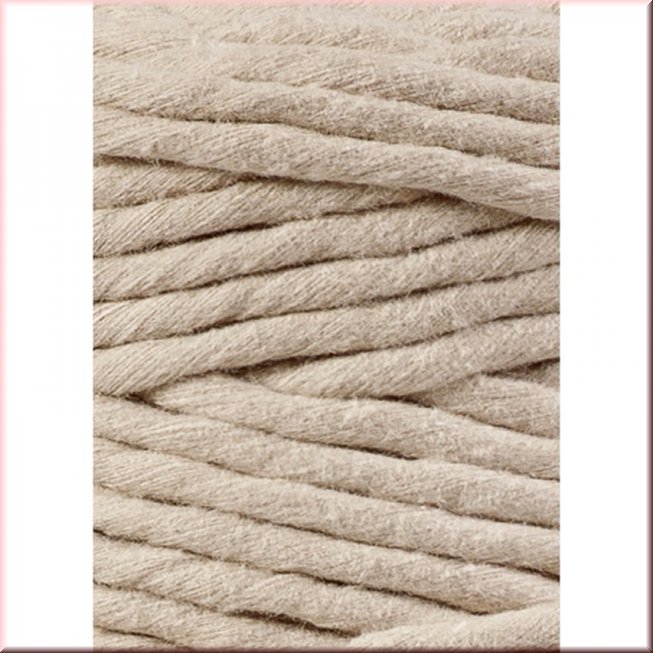 Bobbiny Macramegarn Durchmesser 5 mm 100 Meter Beige