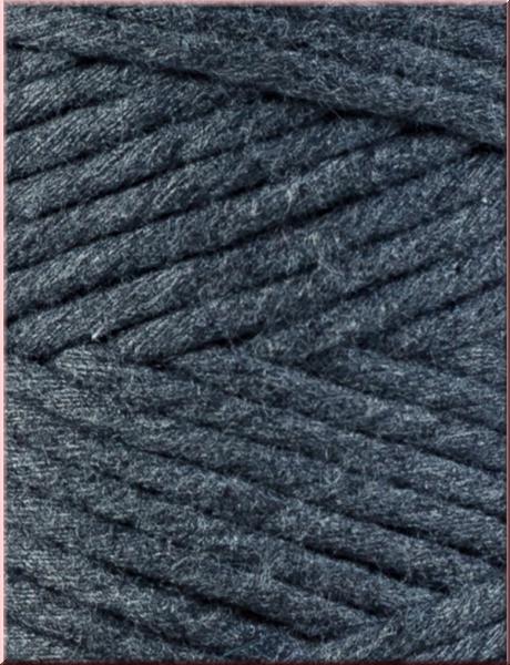 Bobbiny Macramegarn Durchmesser 3 mm 100 Meter Charcoal