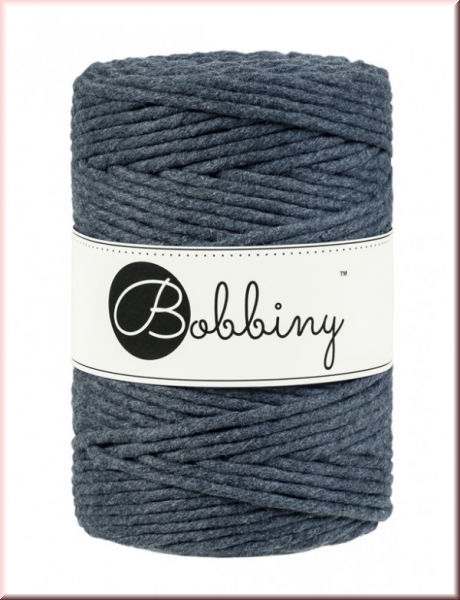 Bobbiny Macramegarn Durchmesser 5 mm 100 Meter Charcoal