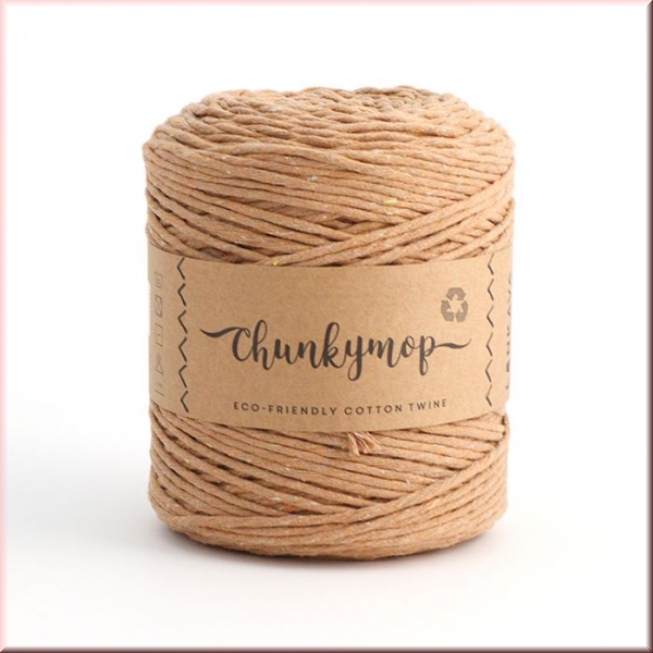 Lankava Macrame Chunkymop Hellbraun in 4 mm, 235 Meter Lauflänge