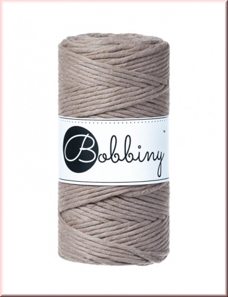 Bobbiny Macramegarn Durchmesser 3 mm 100 Meter Coffee