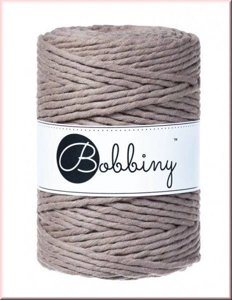 Bobbiny Macramegarn Durchmesser 5 mm 100 Meter Coffee