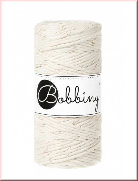 Bobbiny Macramegarn Durchmesser 3 mm 100 Meter Golden Natural