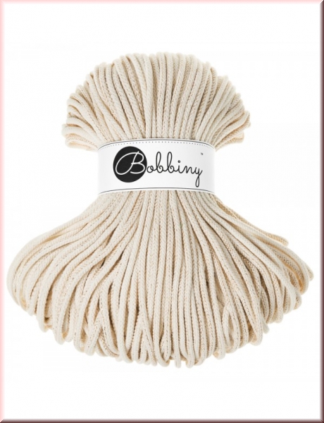 Bobbiny Cords 5mm 100 Meter Golden Natural