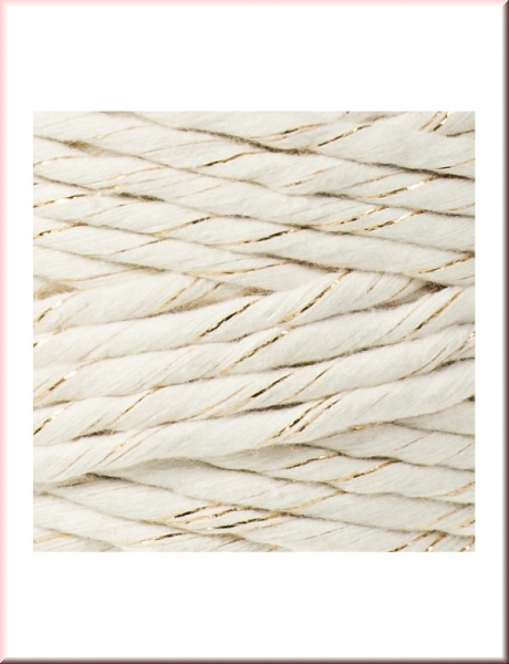 Bobbiny Macramegarn Durchmesser 5 mm 100 Meter Golden Natural