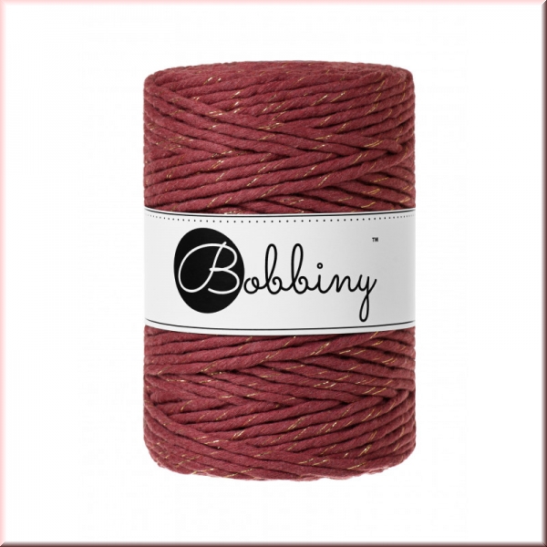 Bobbiny Macramegarn Durchmesser 5 mm 100 Meter Golden Wild Rose