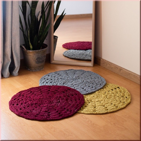 DIY Häkelset RibbonXL Teppich Stone Grey