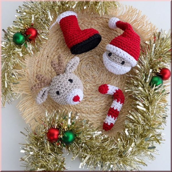 DIY Häkelset Weihnachtsschmuck