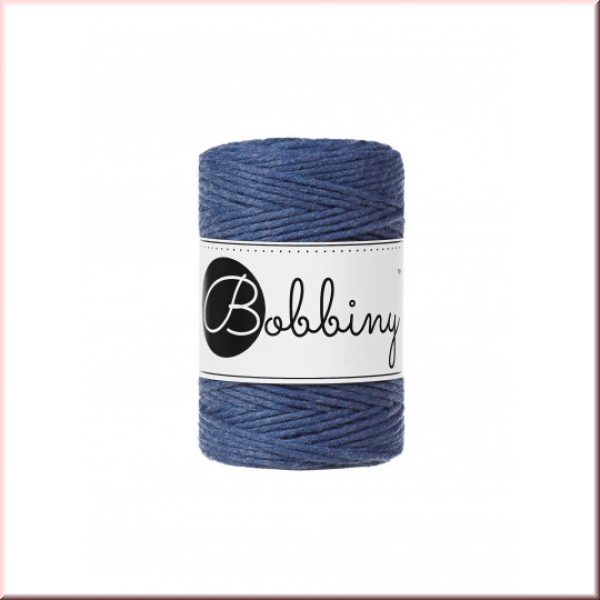 Bobbiny Macramegarn Durchmesser 1,5 mm 100 Meter Jeans