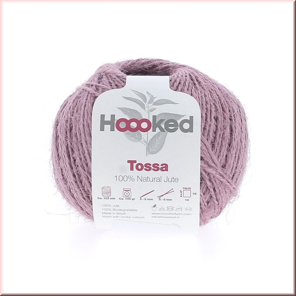 Hoooked Natural Jute Tossa 2 mm Tea Rose