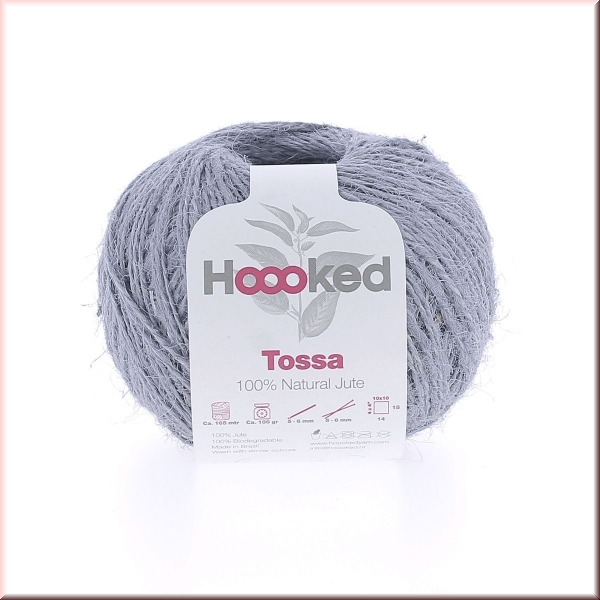 Hoooked Natural Jute Tossa 2 mm Grey Mist
