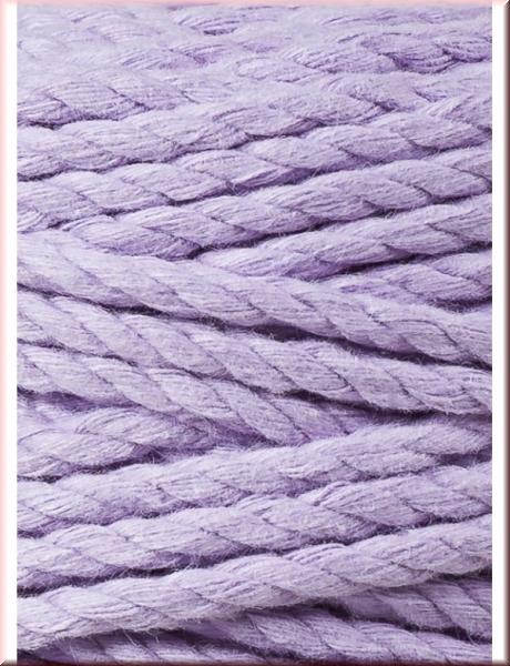 Bobbiny Macramegarn Durchmesser 5 mm 100 Meter 3 fach gedreht Lavender