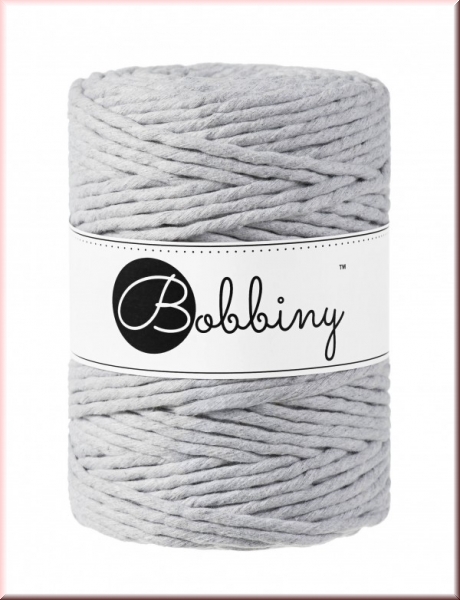 Bobbiny Macramegarn Durchmesser 5 mm 100 Meter Hellgrau