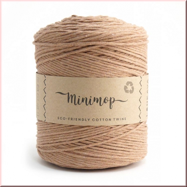 Lankava Macrame Minimop  Hellbraun in 2,5 mm, 490 Meter Lauflänge