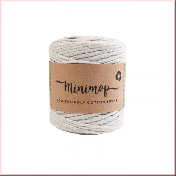 Lankava Macrame Minimop  Greige in 2,5 mm, 100 Meter Lauflänge