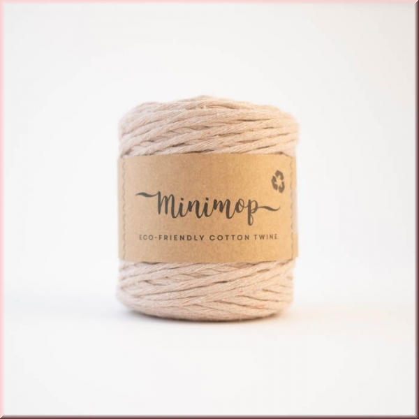 Lankava Macrame Minimop  Beige in 2,5 mm, 100 Meter Lauflänge