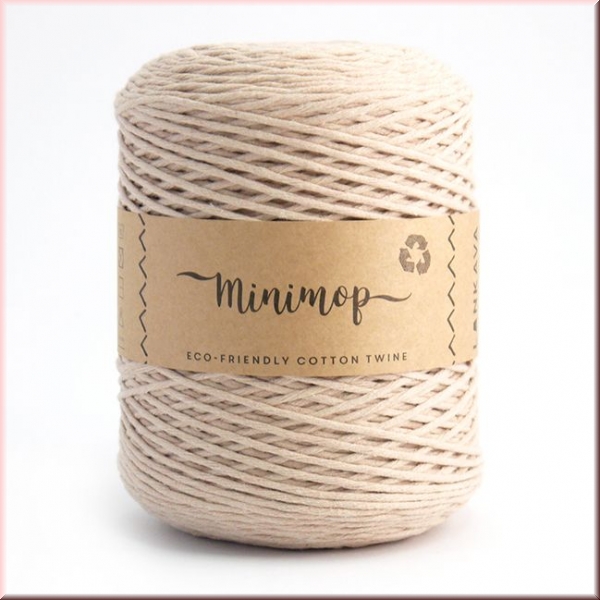 Lankava Macrame Minimop  Beige in 2,5 mm, 490 Meter Lauflänge