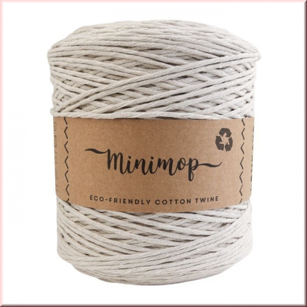 Lankava Macrame Minimop  Greige in 2,5 mm, 490 Meter Lauflänge