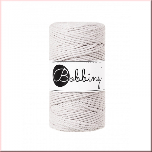 Bobbiny Macramegarn Durchmesser 3 mm 100 Meter 3fach gedreht Moonlight