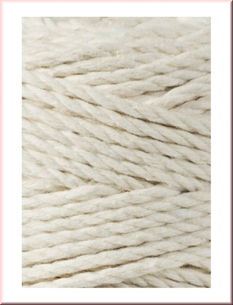 Bobbiny Macramegarn Durchmesser 3 mm 100 Meter 3fach gedreht Natural