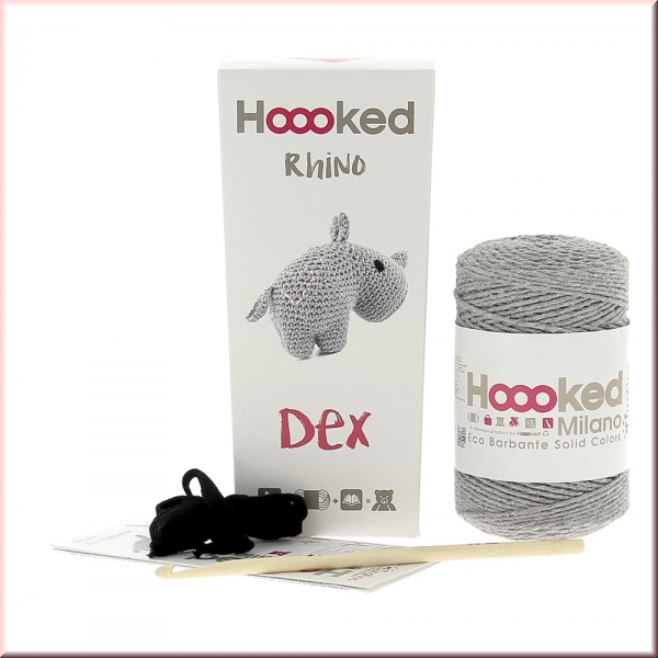 Amigurumi Rhino grau