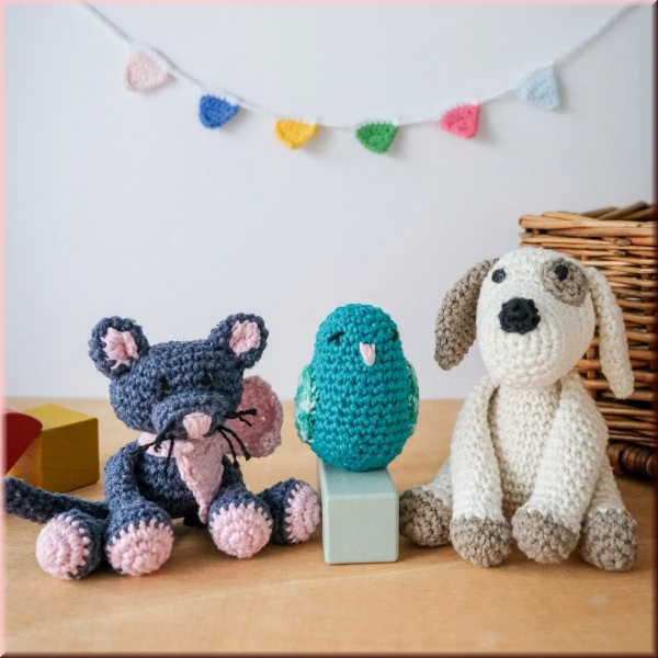 Amigurumi Häkelset Pet Friends