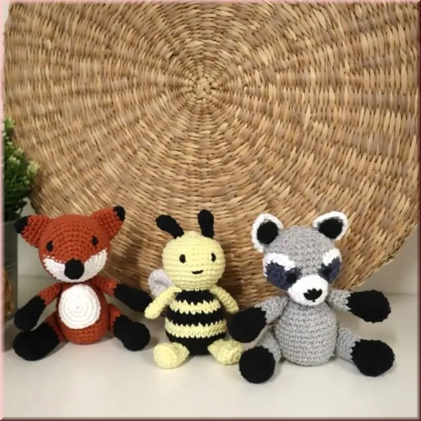 Amigurumi Häkelset Forest Friends