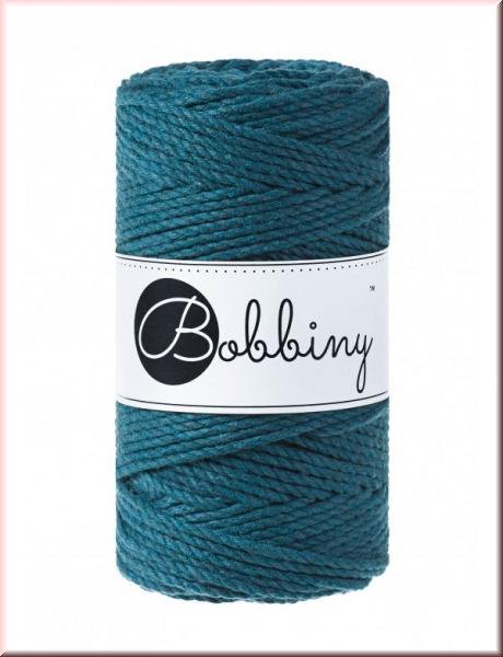 Bobbiny Macramegarn Durchmesser 3 mm 100 Meter 3fach gedreht Peacock