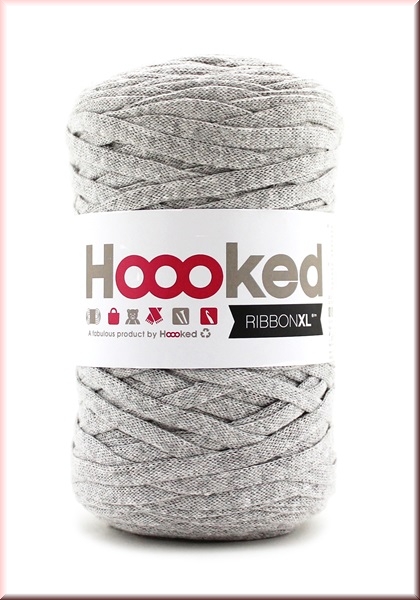 Hoooked DIY Häkelset Tasche Marbella hellgrau