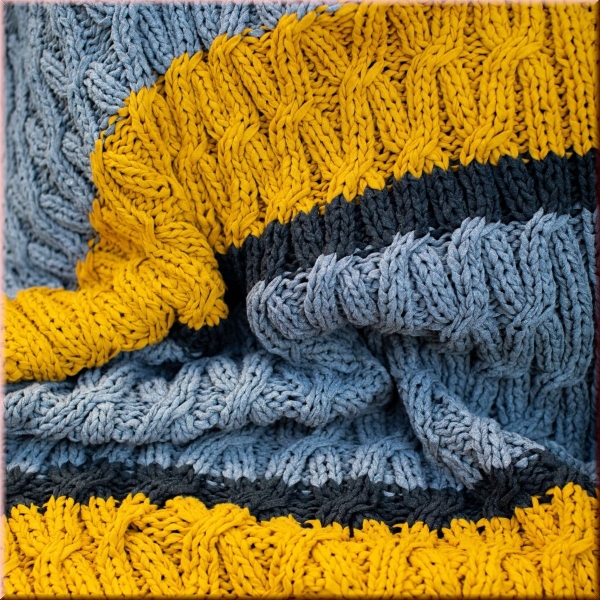 Strickanleitung Decke Sagres