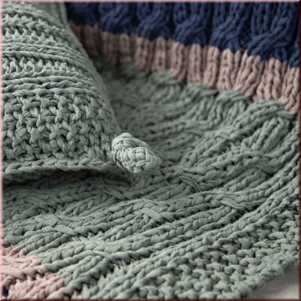 Strickanleitung Decke Sagres