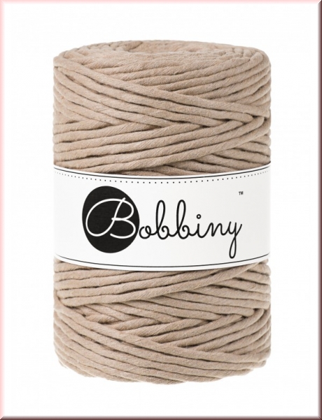 Bobbiny Macramegarn Durchmesser 5 mm 100 Meter Sand