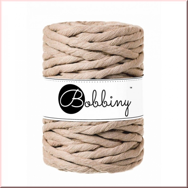 Bobbiny Macramegarn Durchmesser 9 mm 30 Meter Sand