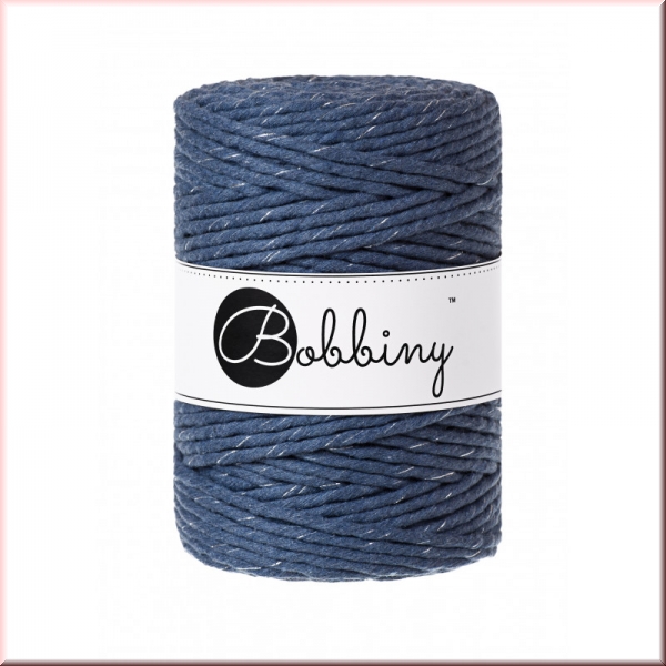 Bobbiny Macramegarn Durchmesser 5 mm 100 Meter Silverly Jeans