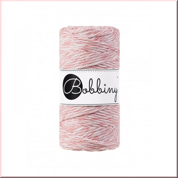Bobbiny Macramegarn Durchmesser 3 mm 100 Meter Strawberry