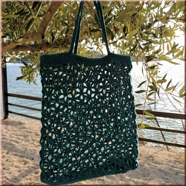 Hoooked DIY Häkelset Tasche Trogir Petrol