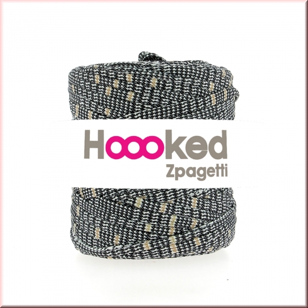 Hoooked Schwarz Tweed Sparset 2 x 120 Meter