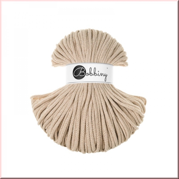 Bobbiny Cords 5mm 100 Meter Warm Beige