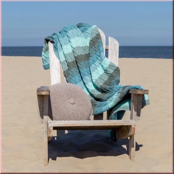 Strickanleitung Decke Colares